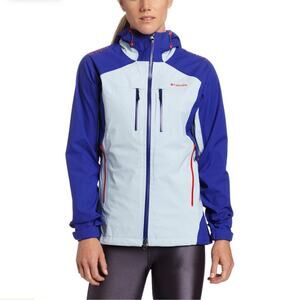 Columbia Women’s Compounder Shell Jacket Size XS Blue Waterproof Windbreaker